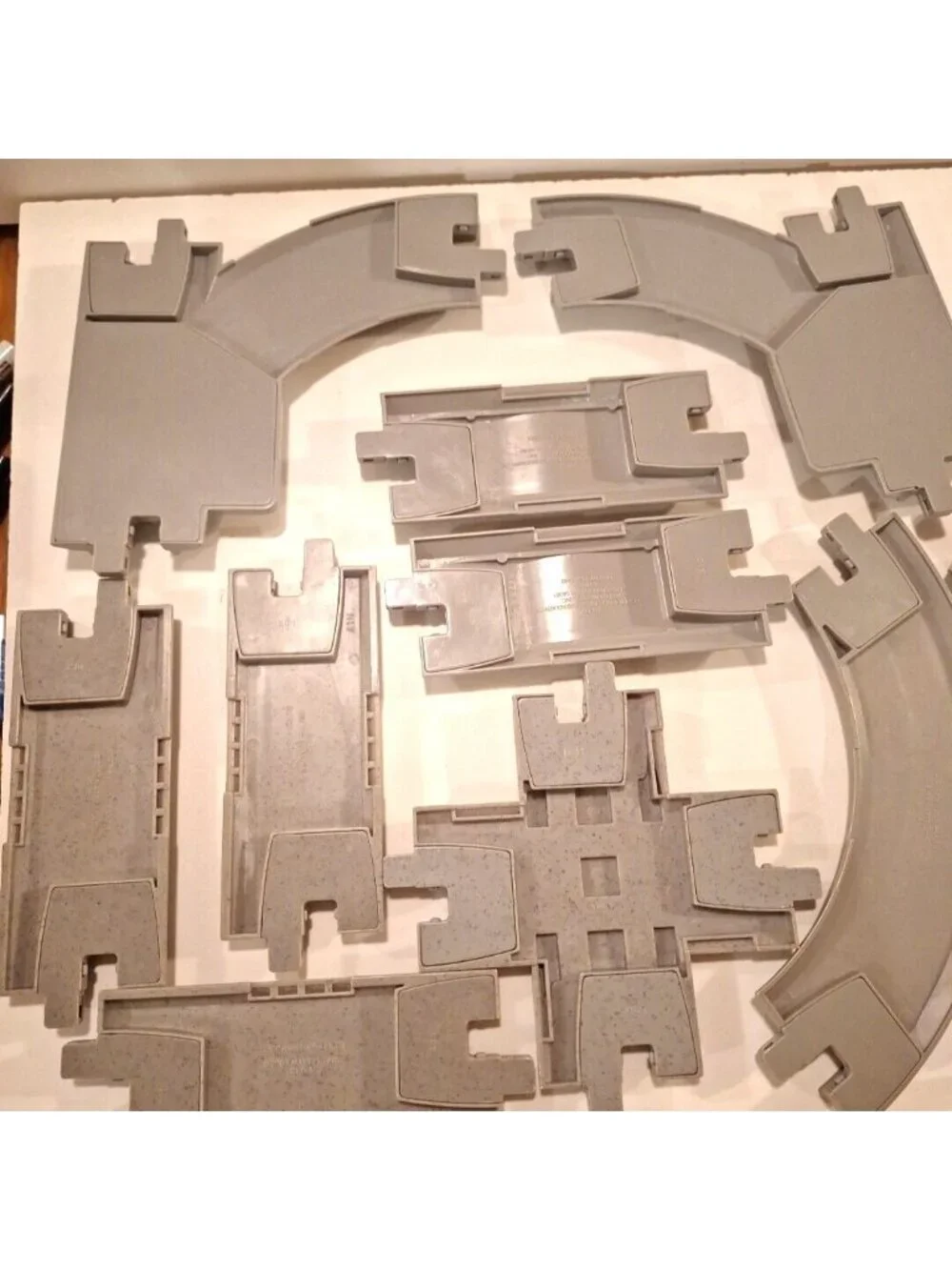 Geotrax Gray Railroad Train Tracks Lot 12 Pc  Straight Curves Fisher Price